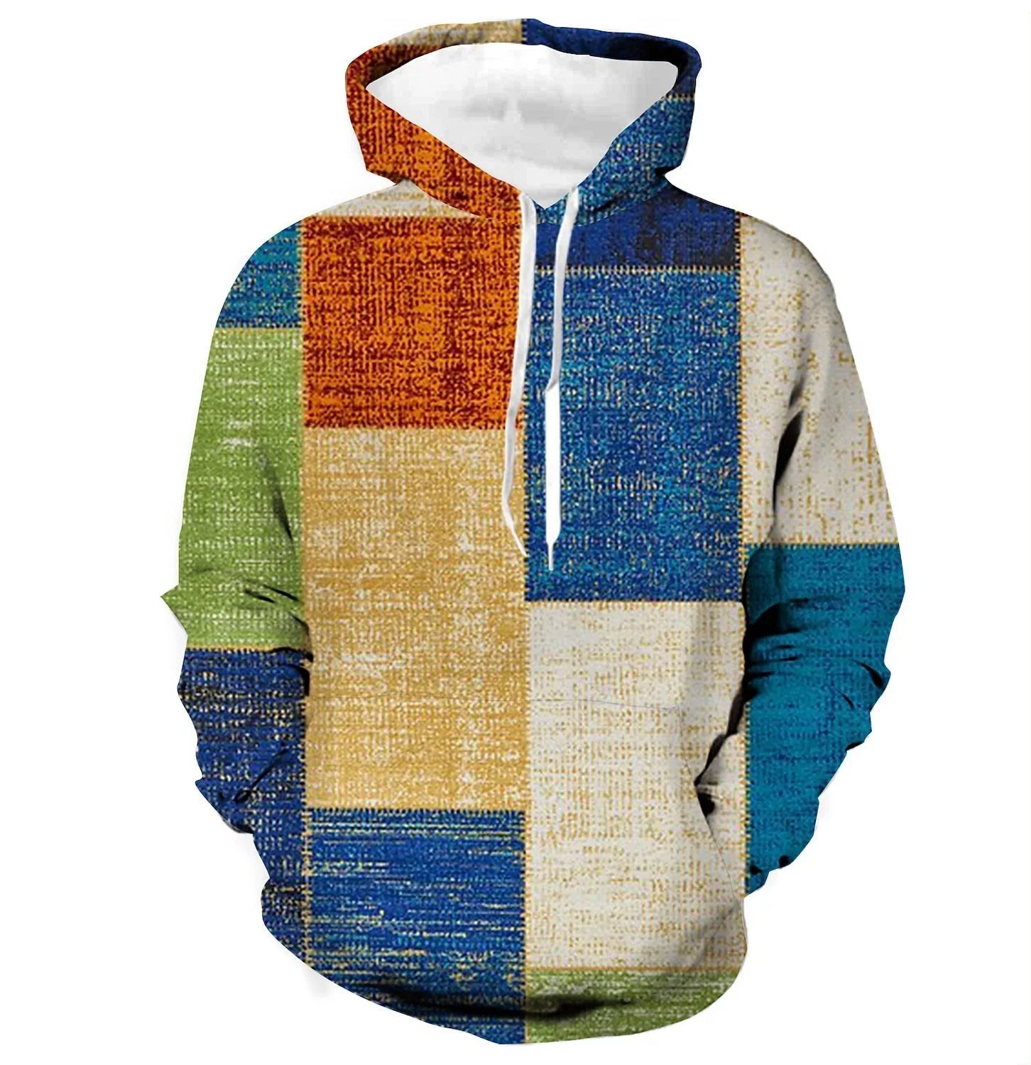 Sammy Jackson™ 3D Plaid Hoodie | Urban Vibes oversized trui