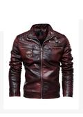 Sammy Jackson™ Leren Jas | Casual warme jas