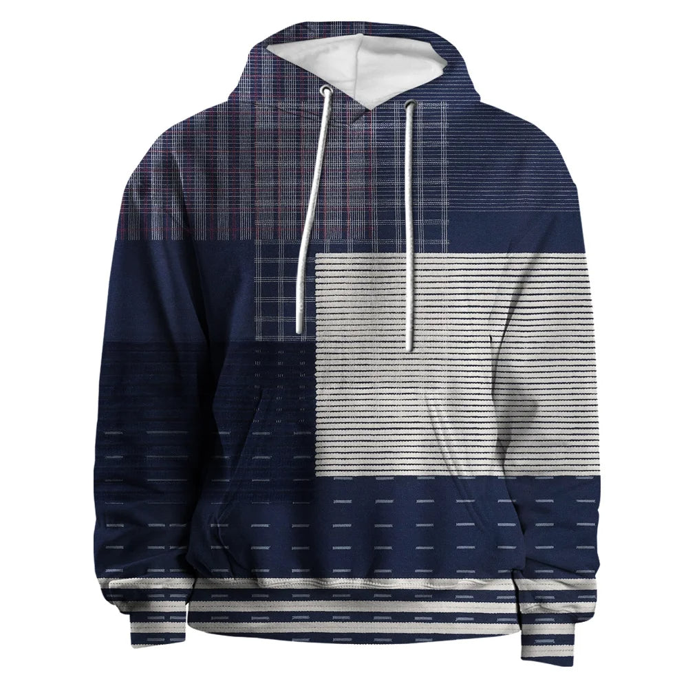 Sammy Jackson™ 3D Plaid Hoodie | Urban Vibes oversized trui