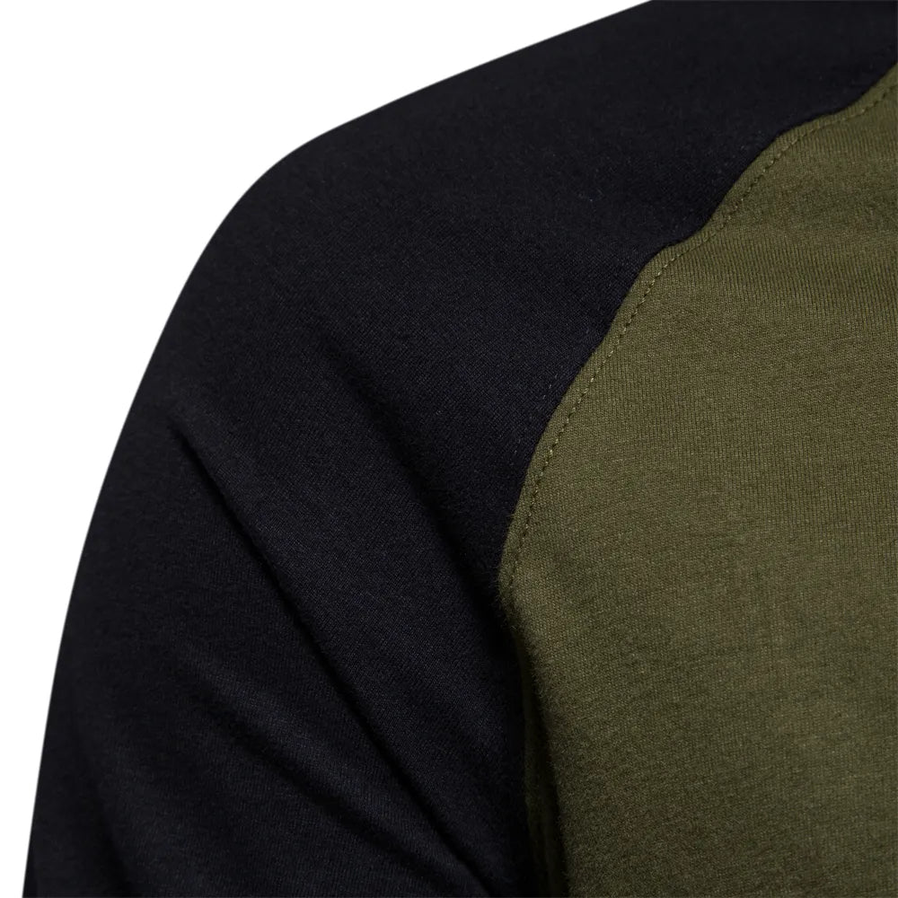 Sammy Jackson™ Patchwork Shirt | Met ronde hals en lange mouwen