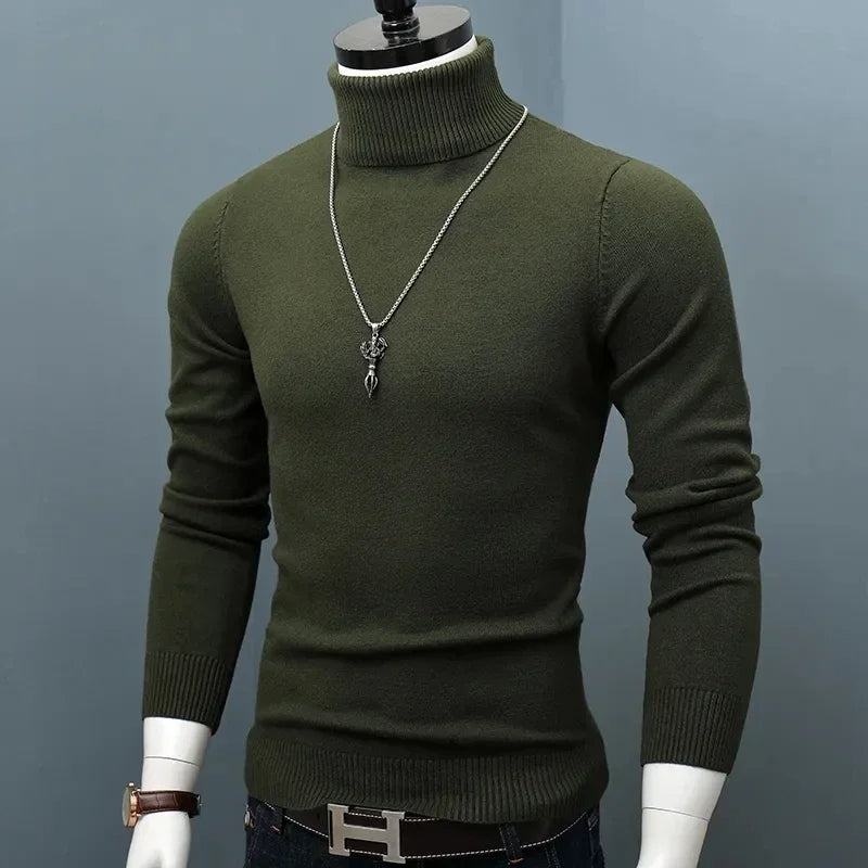 Sammy Jackson™ Marco Slim Coltrui | Trendy slim-fit trui