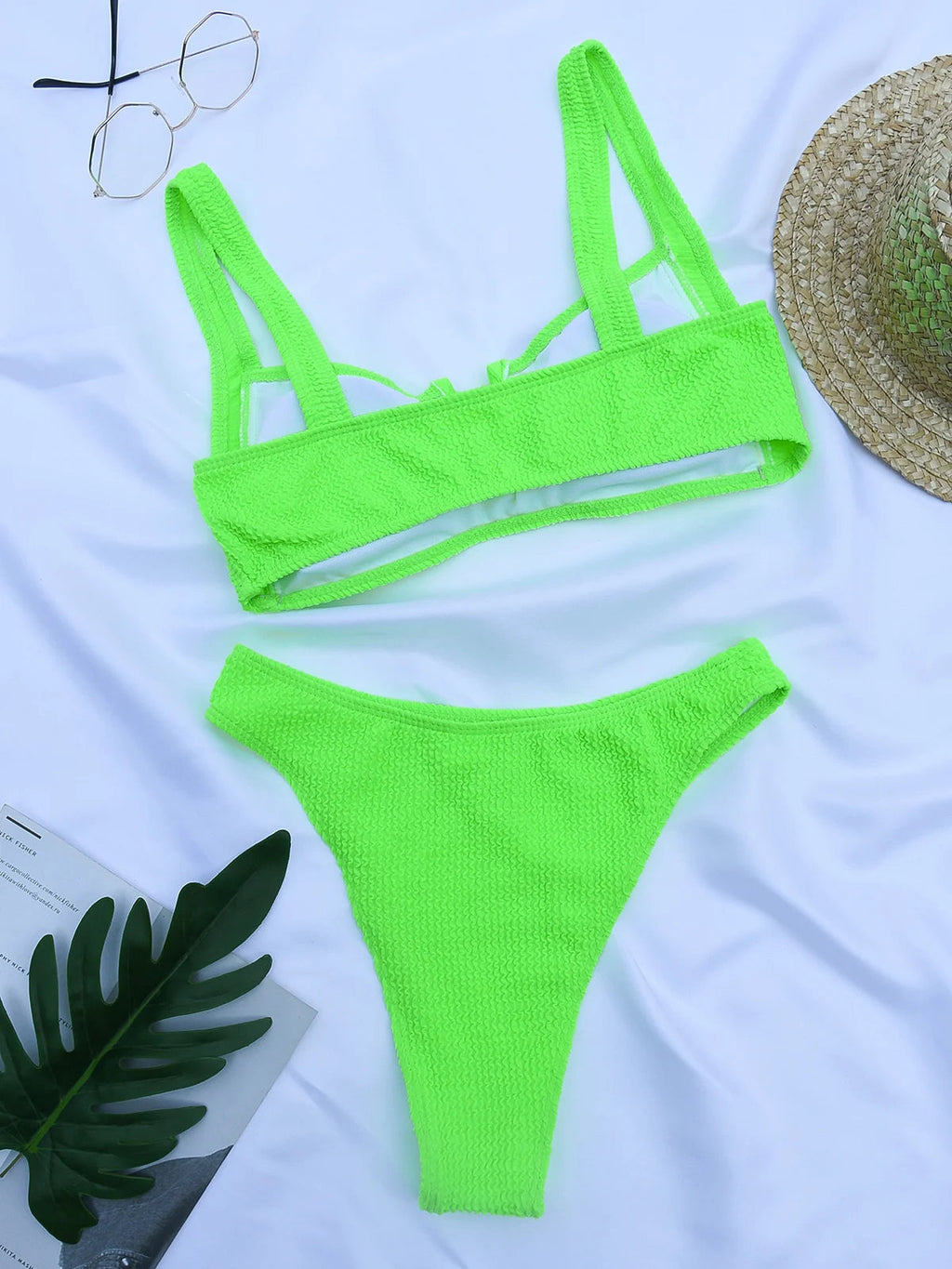 Sammy Jackson™ Haven Geribbelde Bikini | Stijlvol & Klassiek