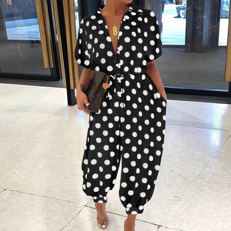 Sammy Jackson™ Kyra Plus Size Jumpsuit | Comfortabel & Retro