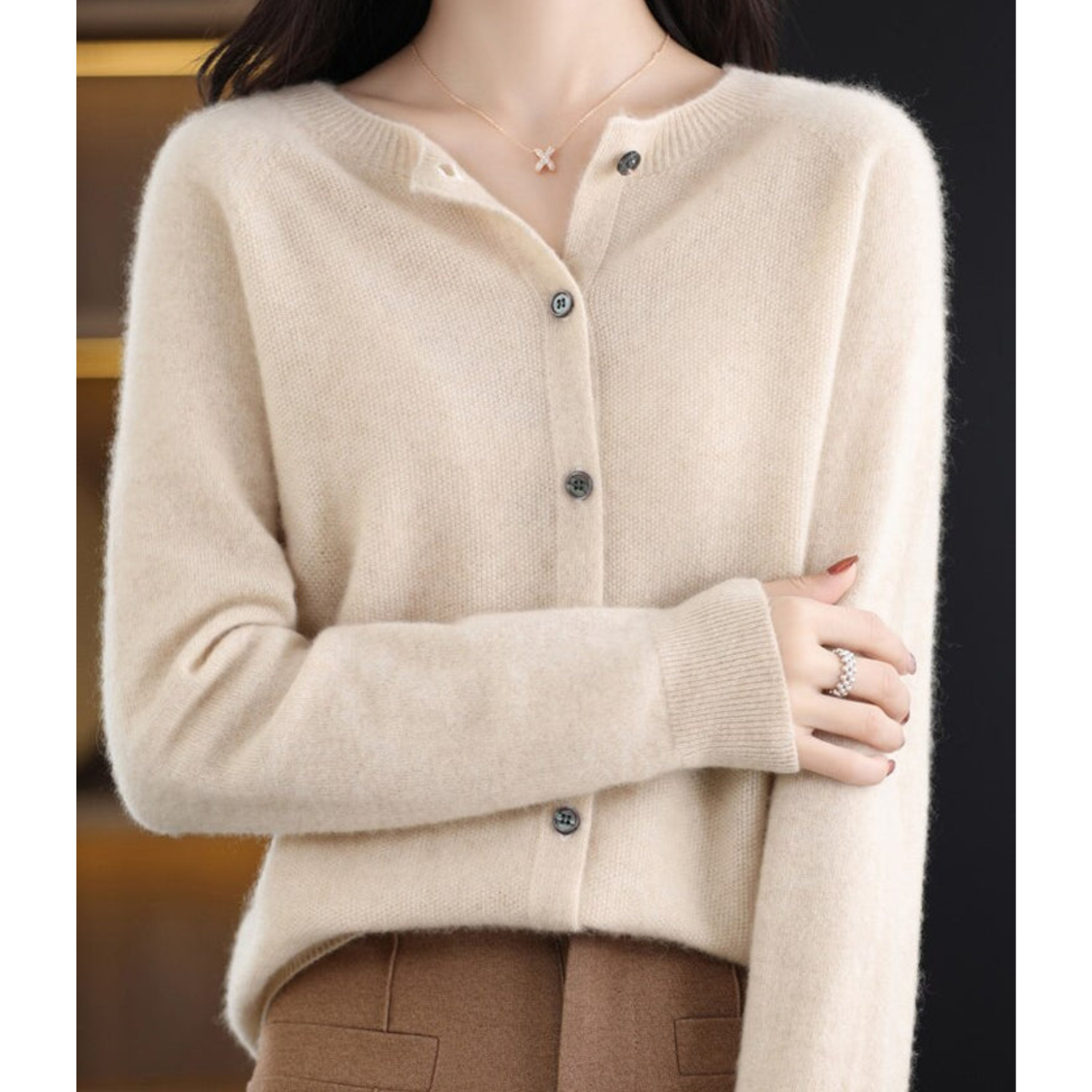 Dames Ronde Hals Vest – Amalia