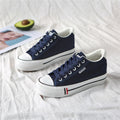 Stijlvolle Dames Canvas Sneakers met Plateauzool – Leonie