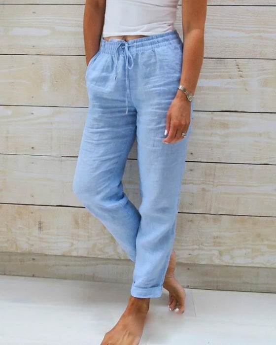 Sammy Jackson™ Abby Linnen Broek | Casual & Stijlvol