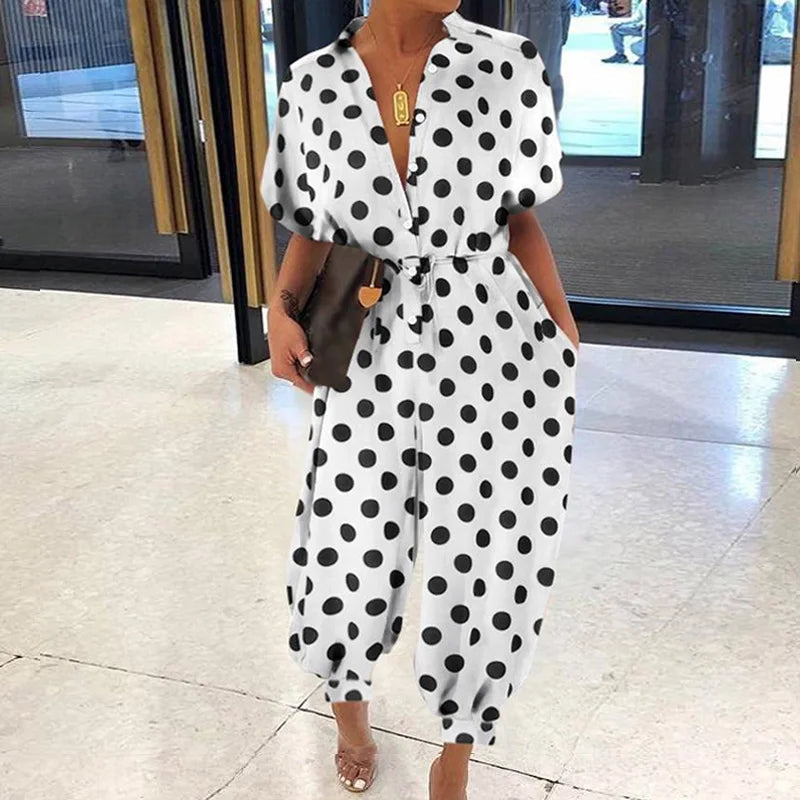 Sammy Jackson™ Kyra Plus Size Jumpsuit | Comfortabel & Retro