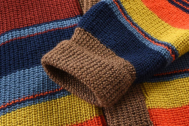 Sammy Jackson™ Siebe Gebreid Vest | Trendy meerkleurig vest met knopen