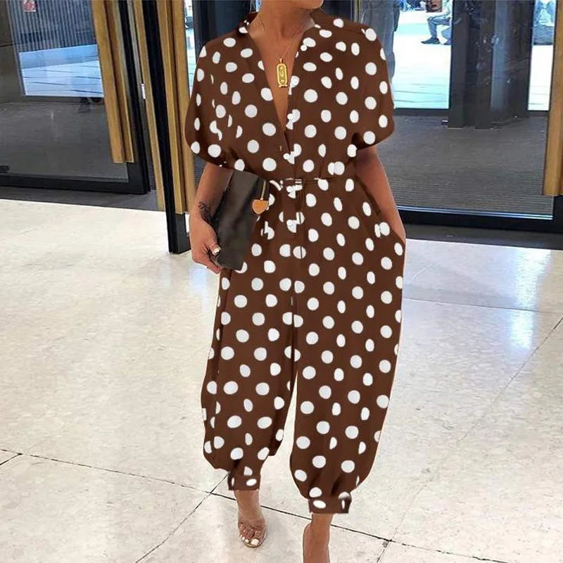 Sammy Jackson™ Kyra Plus Size Jumpsuit | Comfortabel & Retro