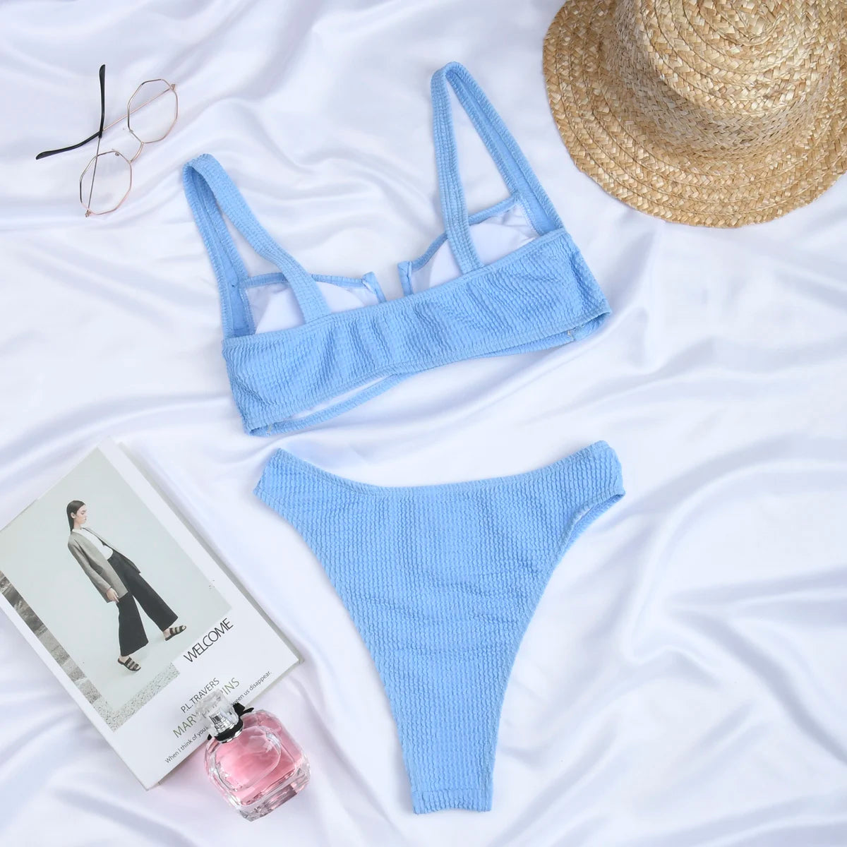 Sammy Jackson™ Haven Geribbelde Bikini | Stijlvol & Klassiek