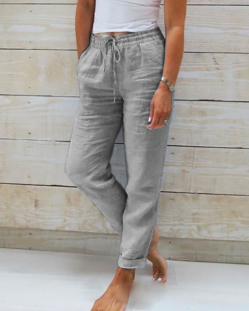 Sammy Jackson™ Abby Linnen Broek | Casual & Stijlvol