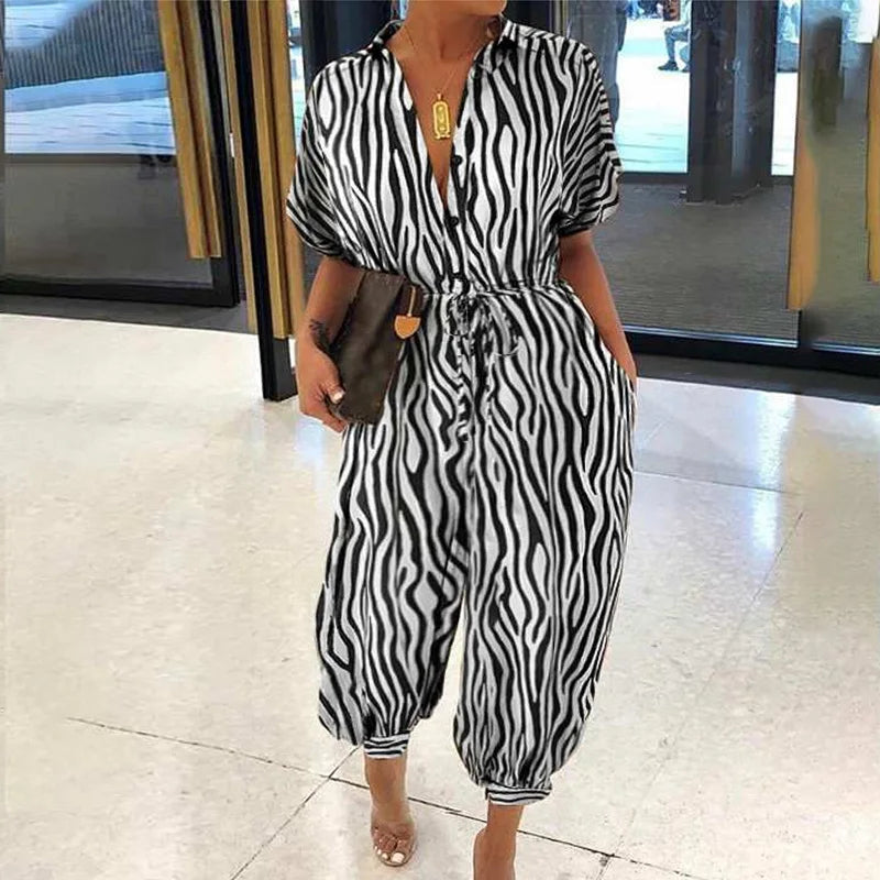 Sammy Jackson™ Kyra Plus Size Jumpsuit | Comfortabel & Retro