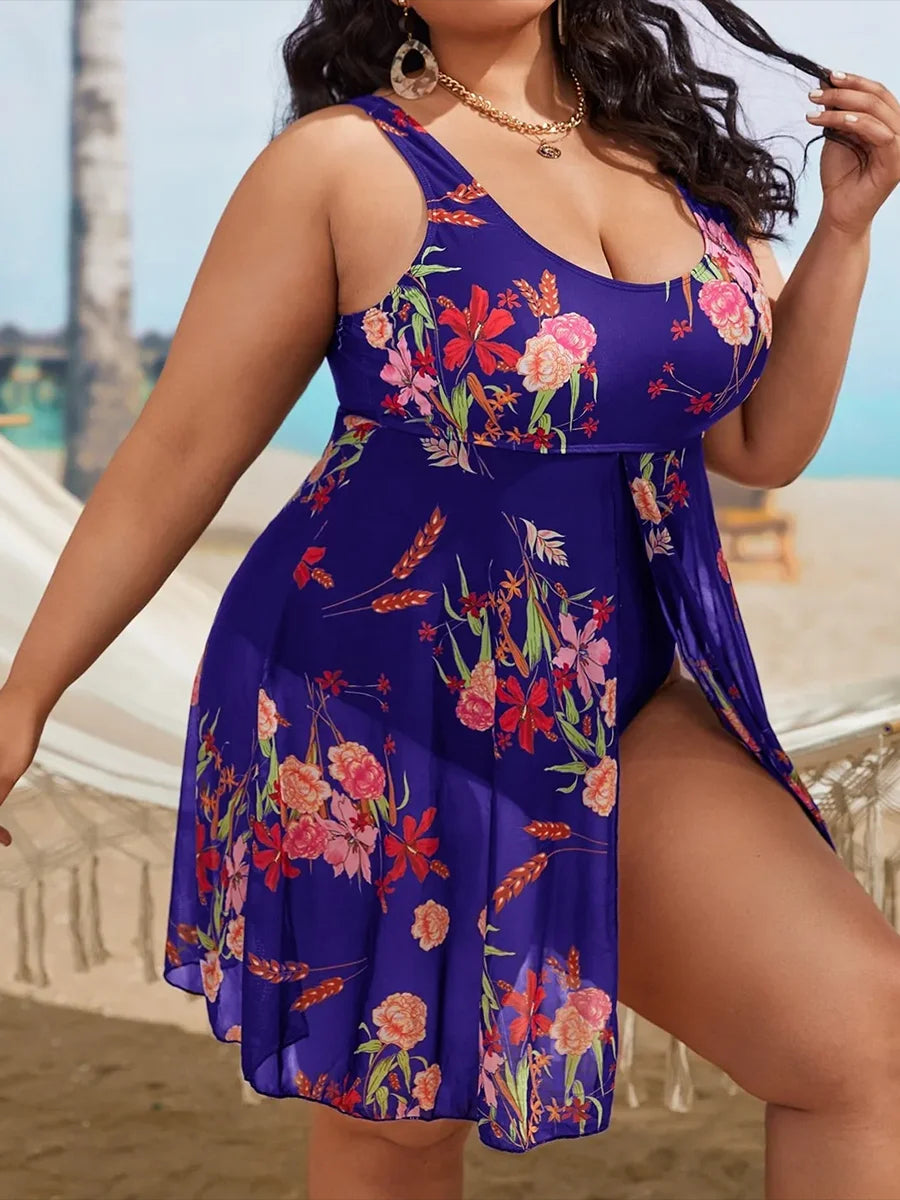 Sammy Jackson™ Sophie Plus-Size Badpak | Tropisch & Trendy