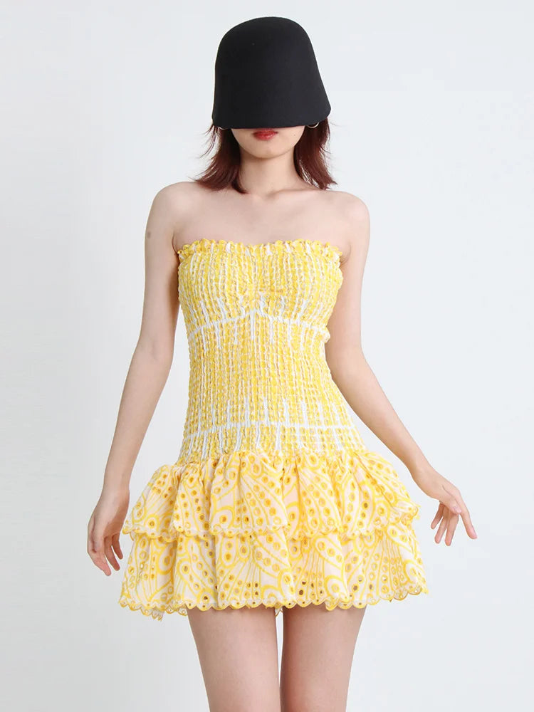 Sammy Jackson™ Mila Mini Feestjurk | Strapless & Trendy