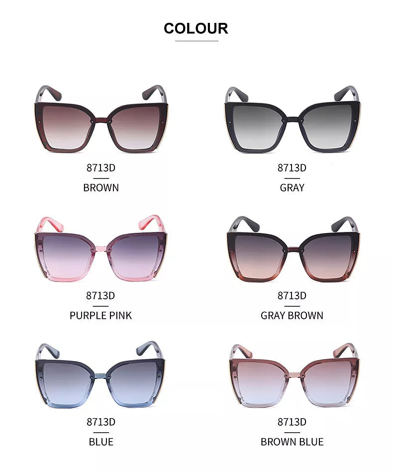 Sammy Jackson™ Billie Retro Zonnebril | Vierkant & Trendy