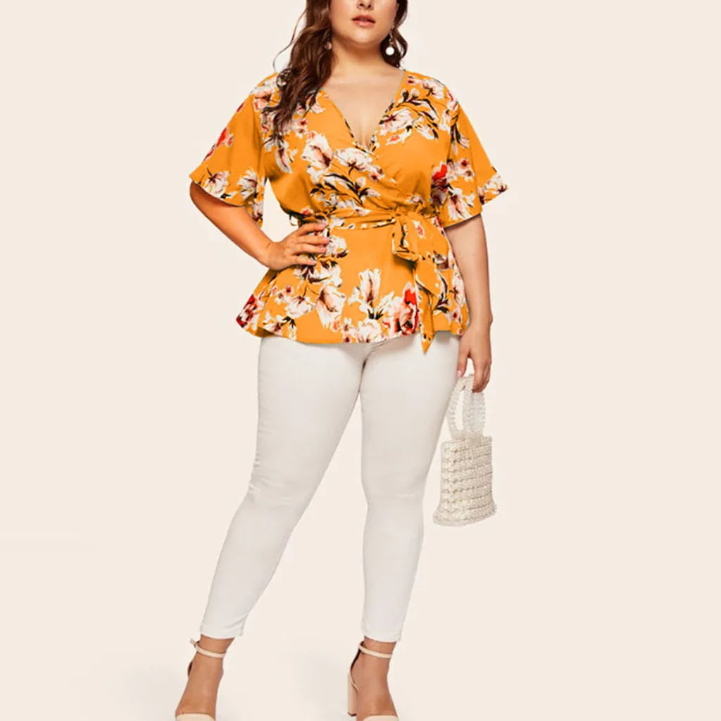 Sammy Jackson™ Fenna Plus-Size Top | Kleurrijk & Veelzijdig