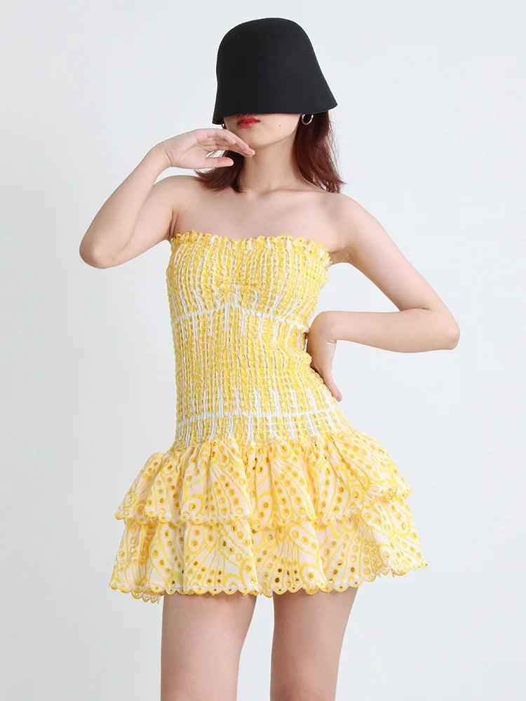 Sammy Jackson™ Mila Mini Feestjurk | Strapless & Trendy