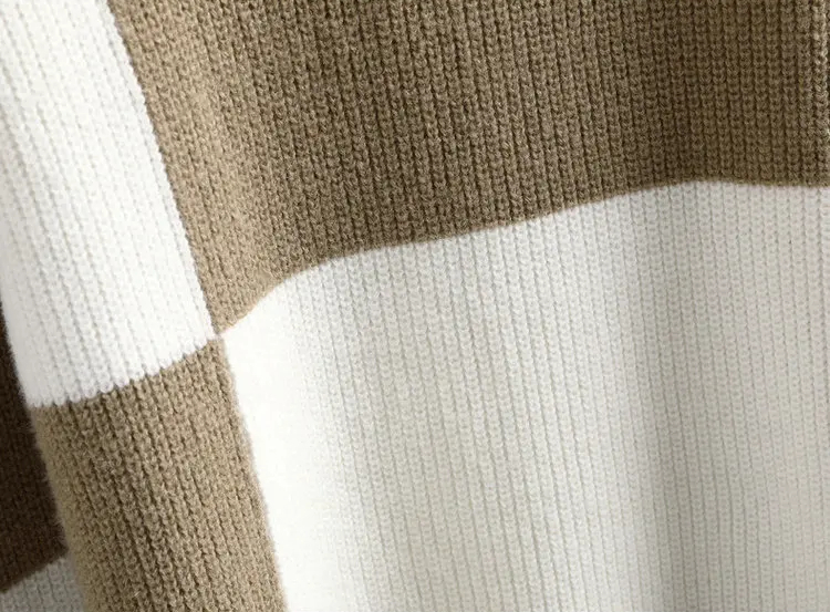 Sammy Jackson™ Color Patch Trui | Geruite gebreide trui