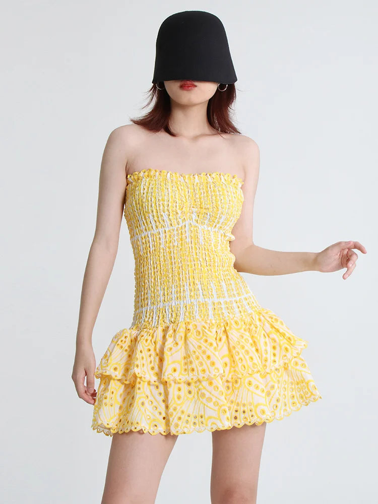 Sammy Jackson™ Mila Mini Feestjurk | Strapless & Trendy