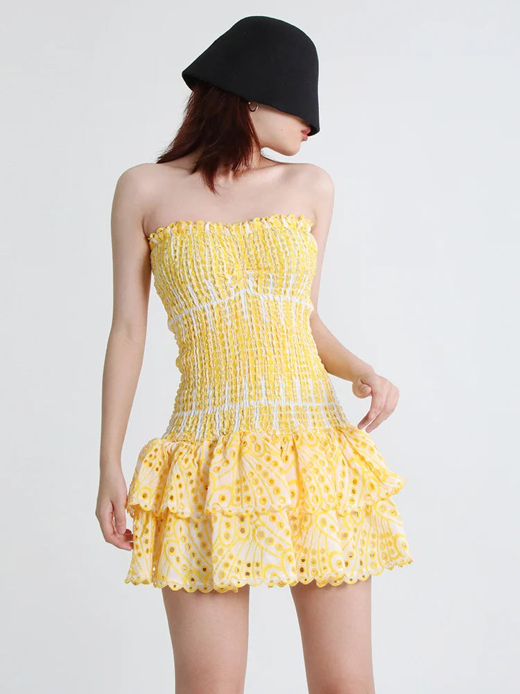 Sammy Jackson™ Mila Mini Feestjurk | Strapless & Trendy