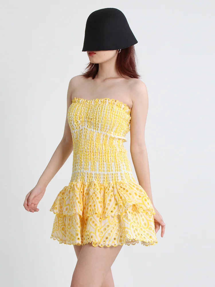 Sammy Jackson™ Mila Mini Feestjurk | Strapless & Trendy