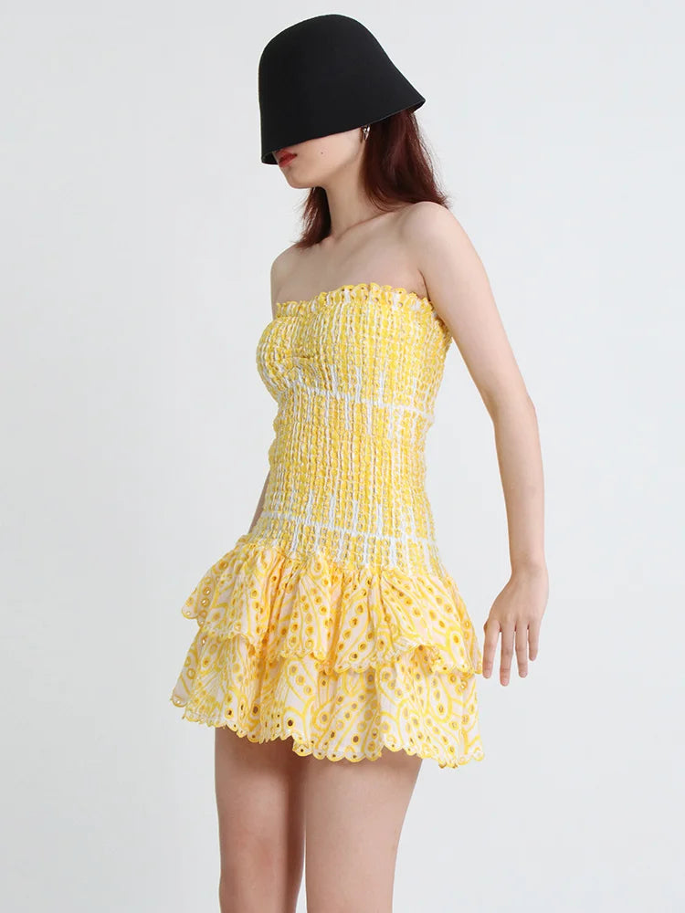 Sammy Jackson™ Mila Mini Feestjurk | Strapless & Trendy