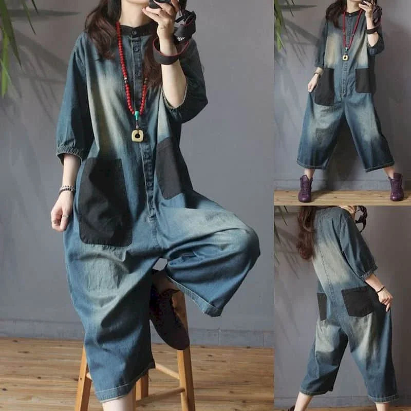 Sammy Jackson™ Silke Plus Size Jumpsuit | Denim & Stijlvol