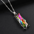 Regenboogsteen Levensboom Ketting