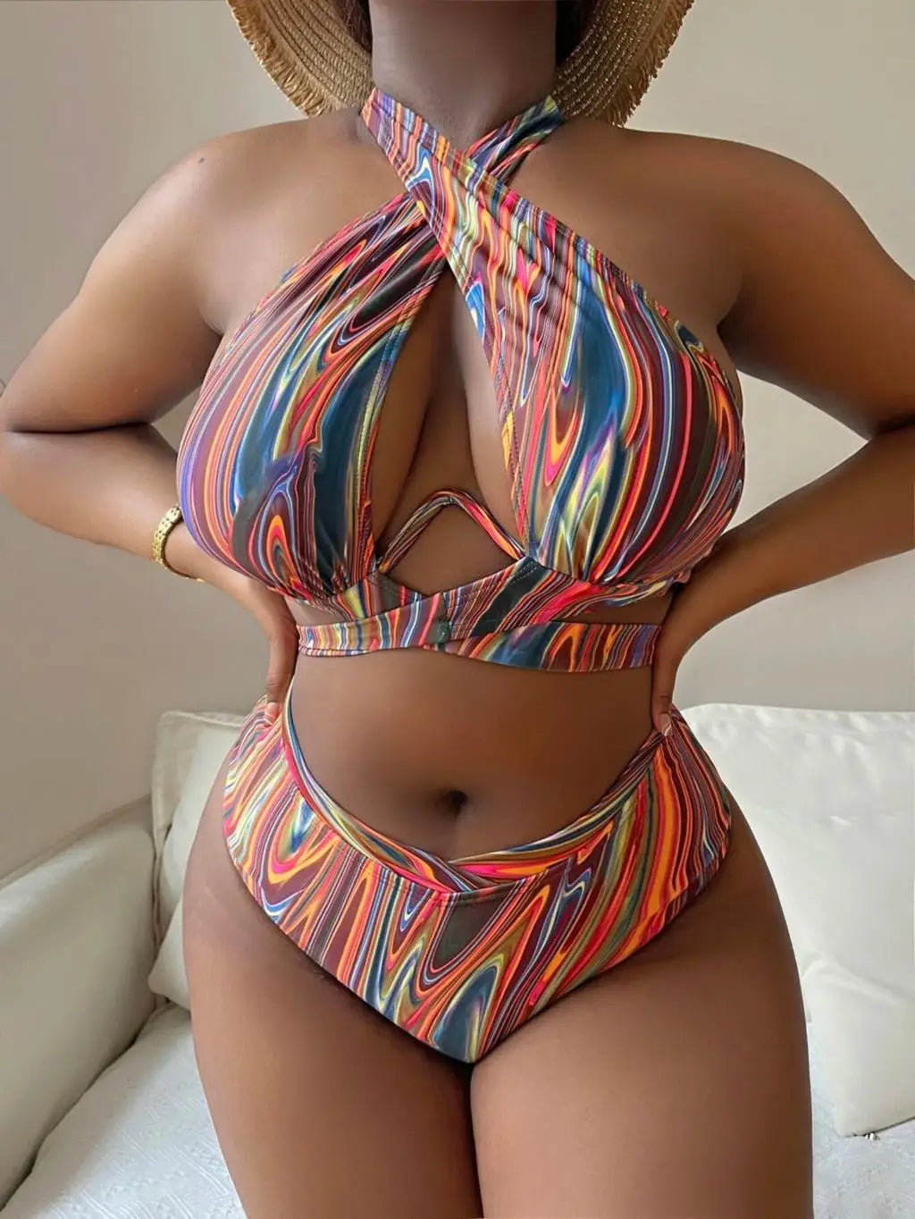 Sammy Jackson™ Carmina Plus-Size Bikini | Stijlvol & Flatterend
