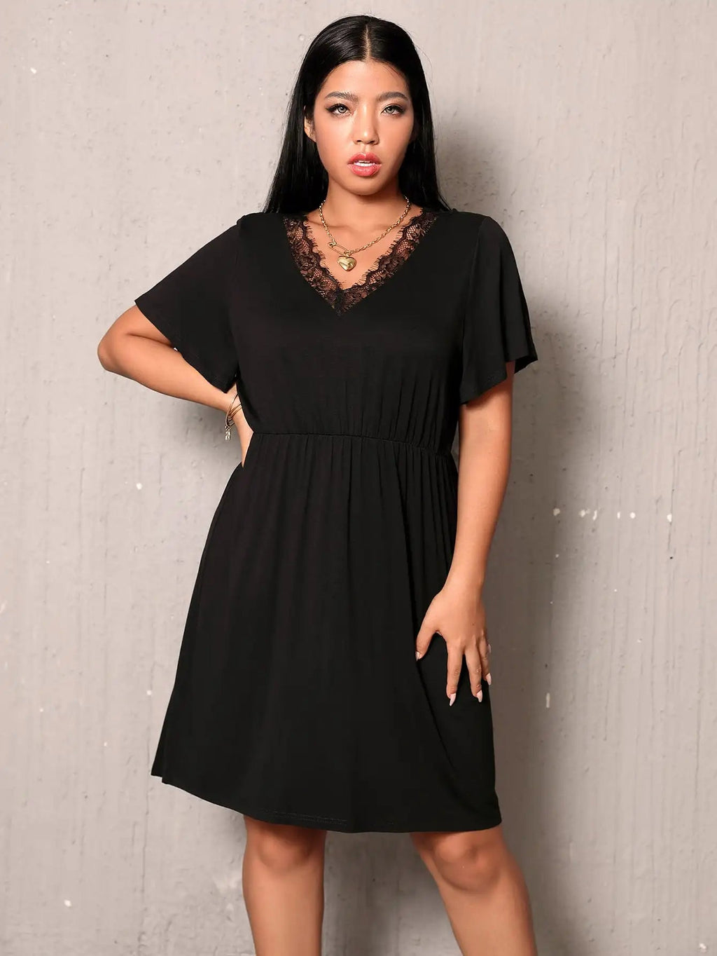 Sammy Jackson™ Donna Plus-Size Jurk | Trendy & Glamoureus