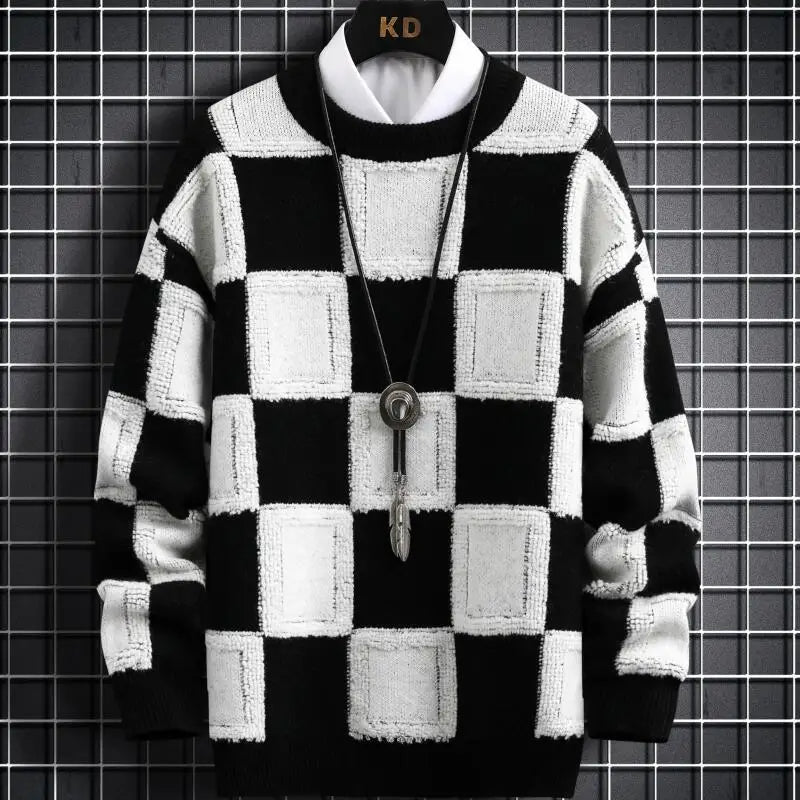Sammy Jackson™ Luxe Plaid Trui | Zachte warme trui van kasjmier