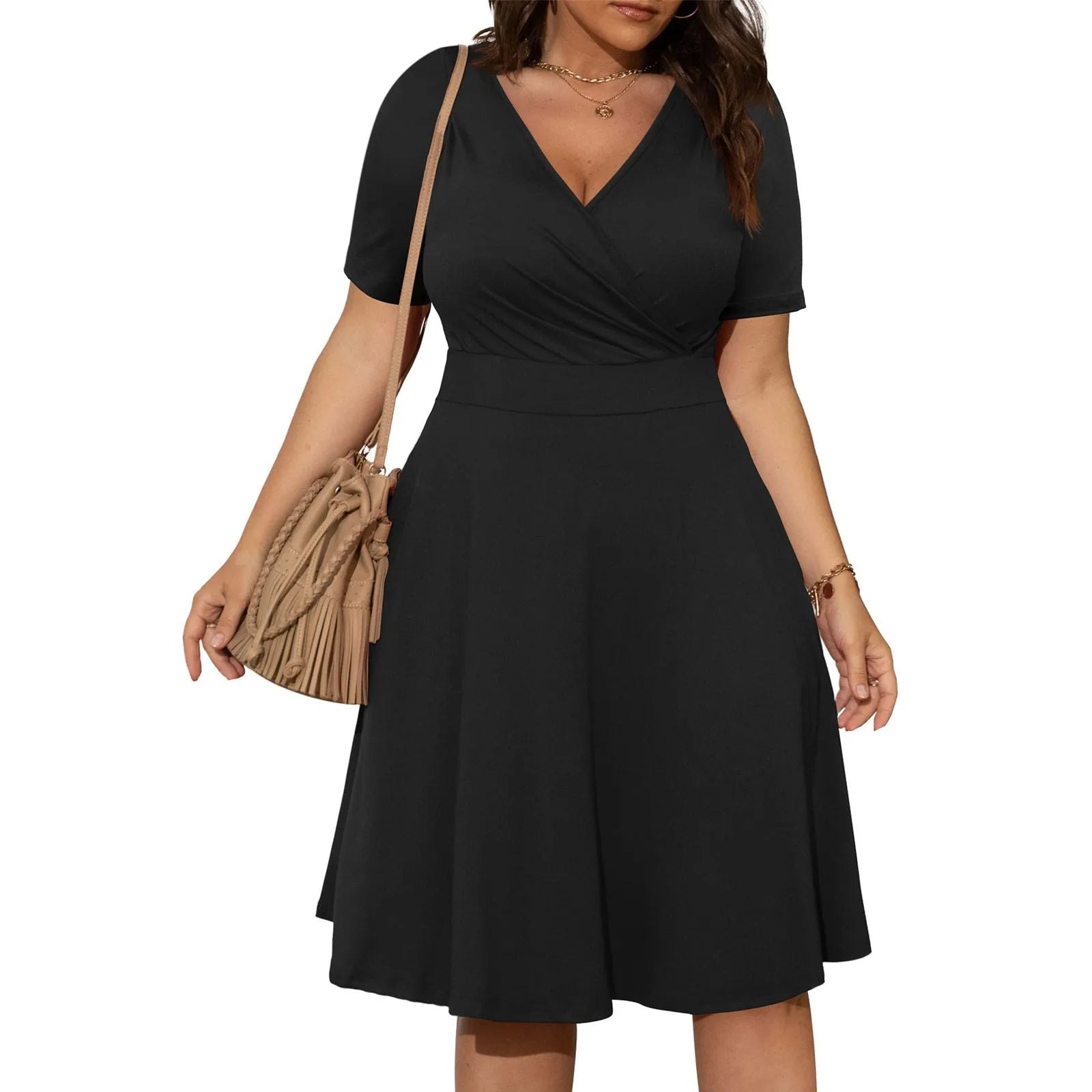 Sammy Jackson™ Georgie Plus-Size Zomerjurk | Formeel & Stijlvol