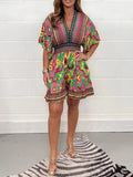 Sammy Jackson™ Odette Plus Size Playsuit | Vintage & Stijlvol