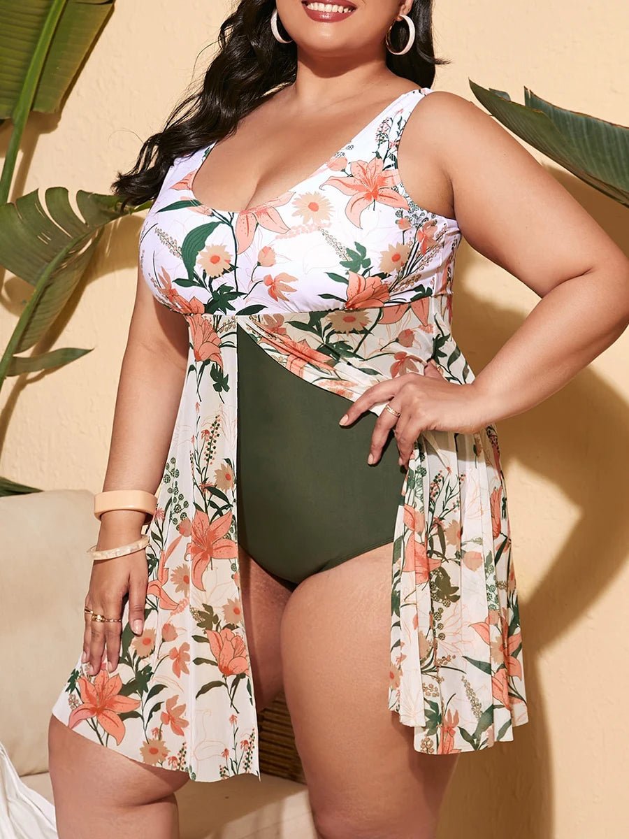 Sammy Jackson™ Sophie Plus-Size Badpak | Tropisch & Trendy