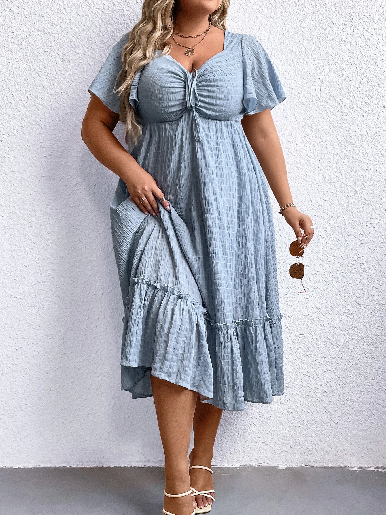 Sammy Jackson™ Zandra Plus-Size Zomerjurk | Vintage & Stijlvol