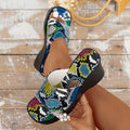 Sleehak Dames Sandalen met Slangenprint – Jade