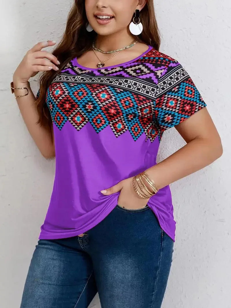 Sammy Jackson™ Luna Plus-Size T-Shirt | Casual & Vrolijk