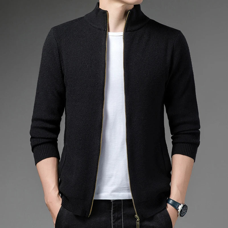 Sammy Jackson™ AutumnKnit Vest | Slimfit vest met ritssluiting