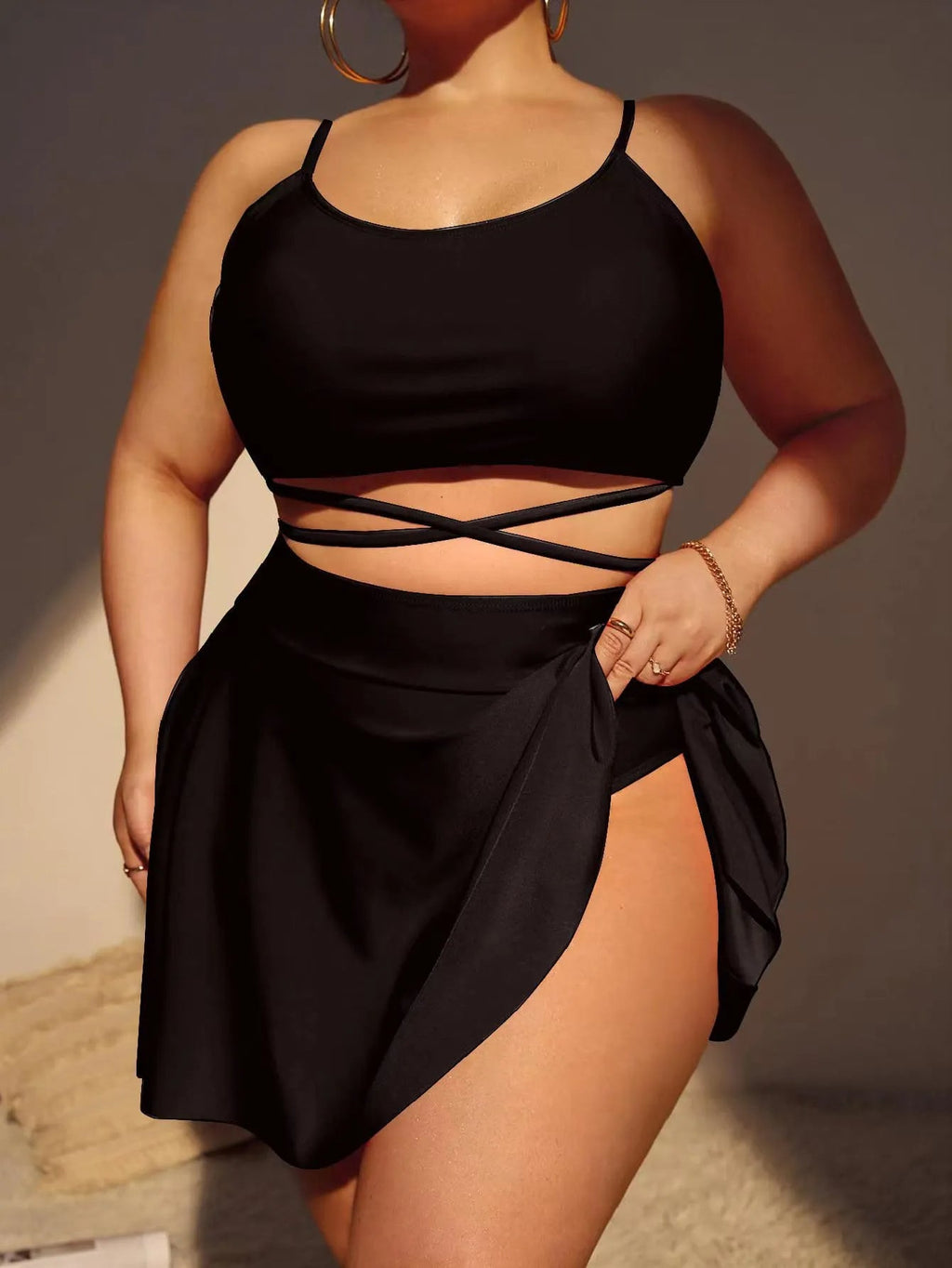 Sammy Jackson™ Fiona Plus-Size Bikini Set | Driedelig & Stijlvol