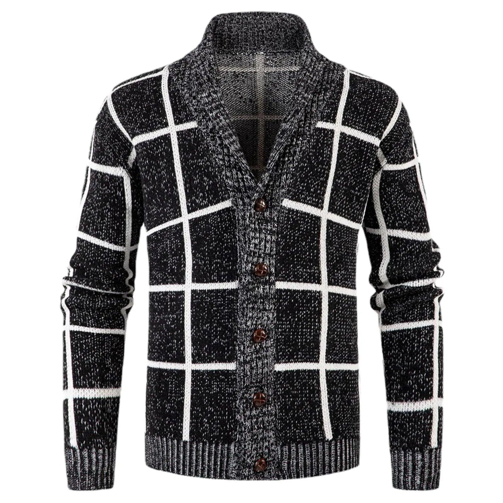 Sammy Jackson™ Jip Gebreid Vest | Trendy geruit vest voor elke gelegenheid