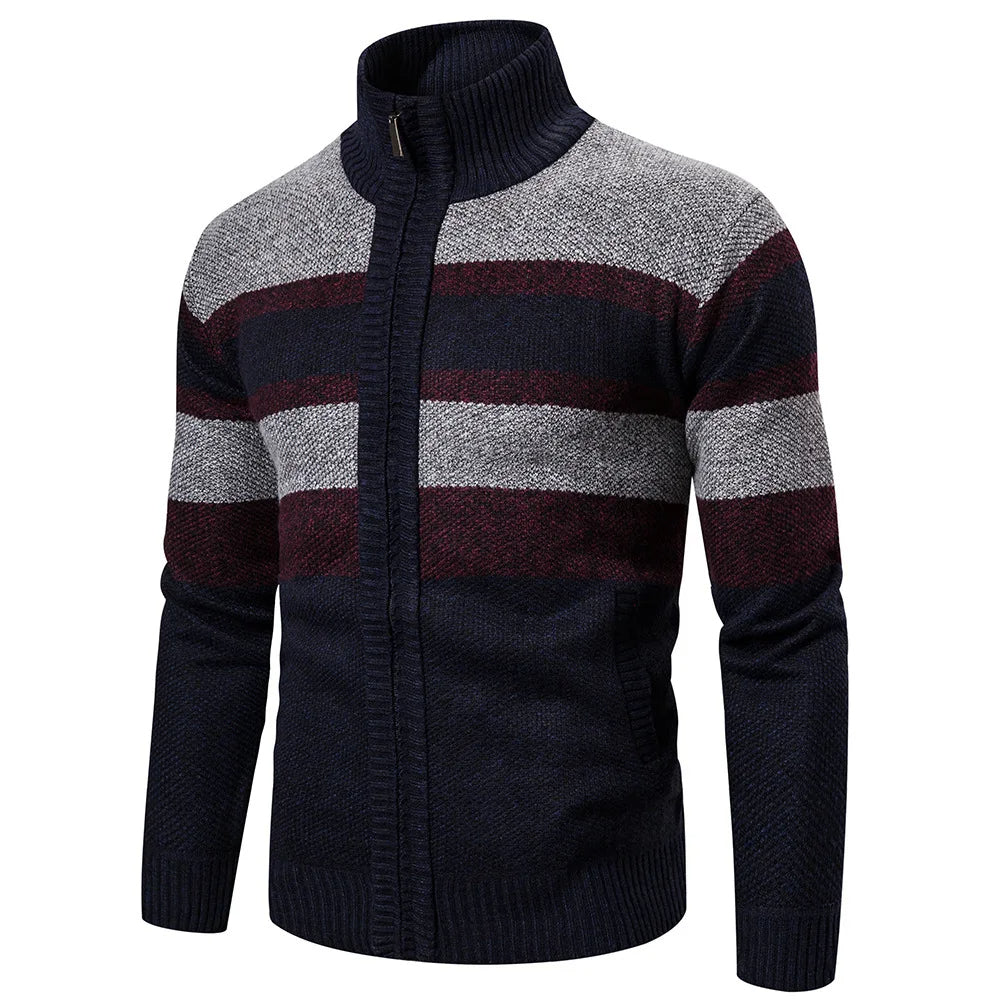Sammy Jackson™ Nolan Wintervest | Gestreept slimfit vest