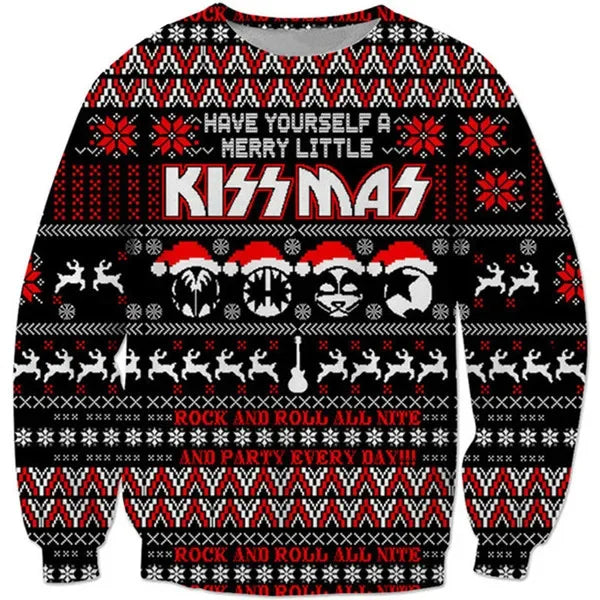 Sammy Jackson™ KissMas Trui | De ultieme kersttrui voor rockers!