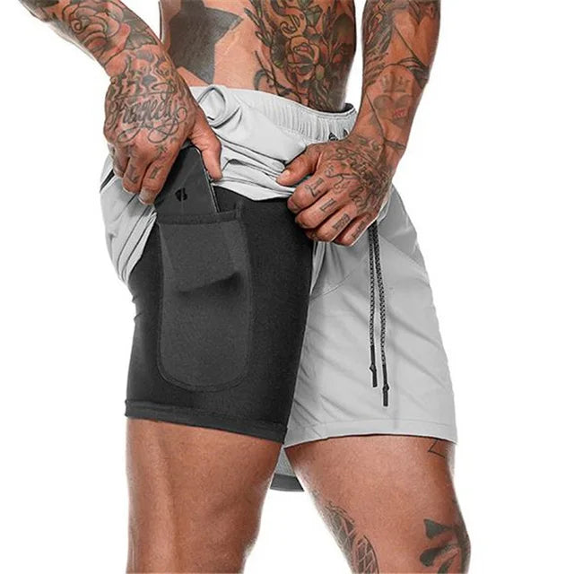 Heren Hardloopshort met Dubbele Laag – Milan