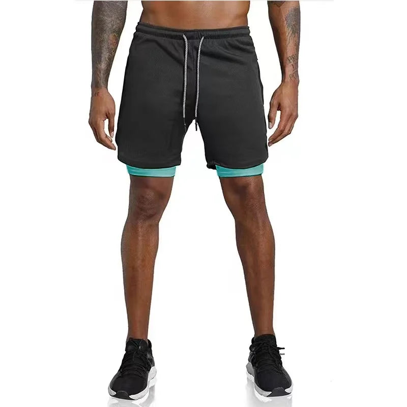 Heren Hardloopshort met Dubbele Laag – Milan