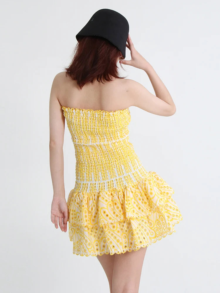 Sammy Jackson™ Mila Mini Feestjurk | Strapless & Trendy