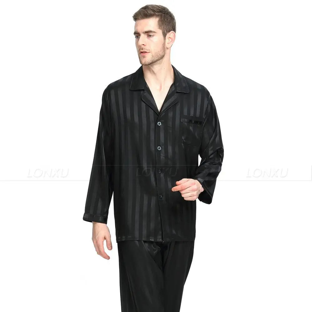 Sammy Jackson™ Luxury Pyjama | Strakke zijden pyjama voor heren