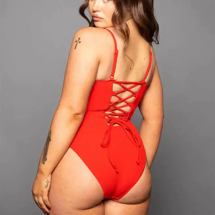 Vormgevende badpak met shaping-effect – Samira
