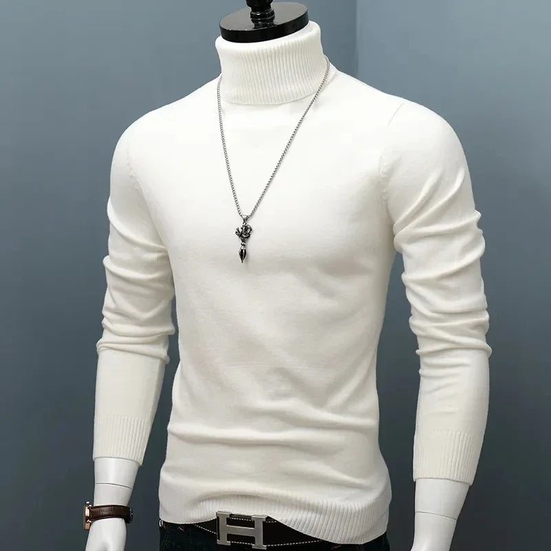 Sammy Jackson™ Marco Slim Coltrui | Trendy slim-fit trui