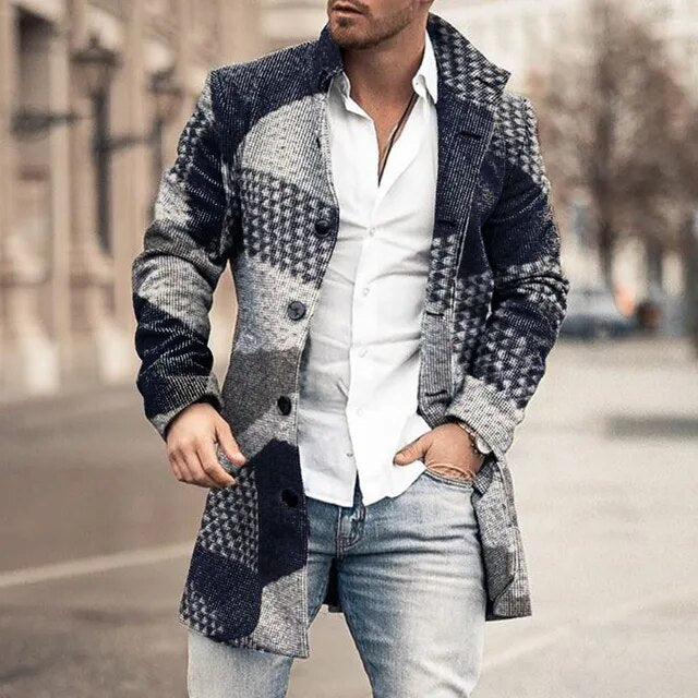 Sammy Jackson™ Long Jacket | Casual winterjas met knoopsluiting