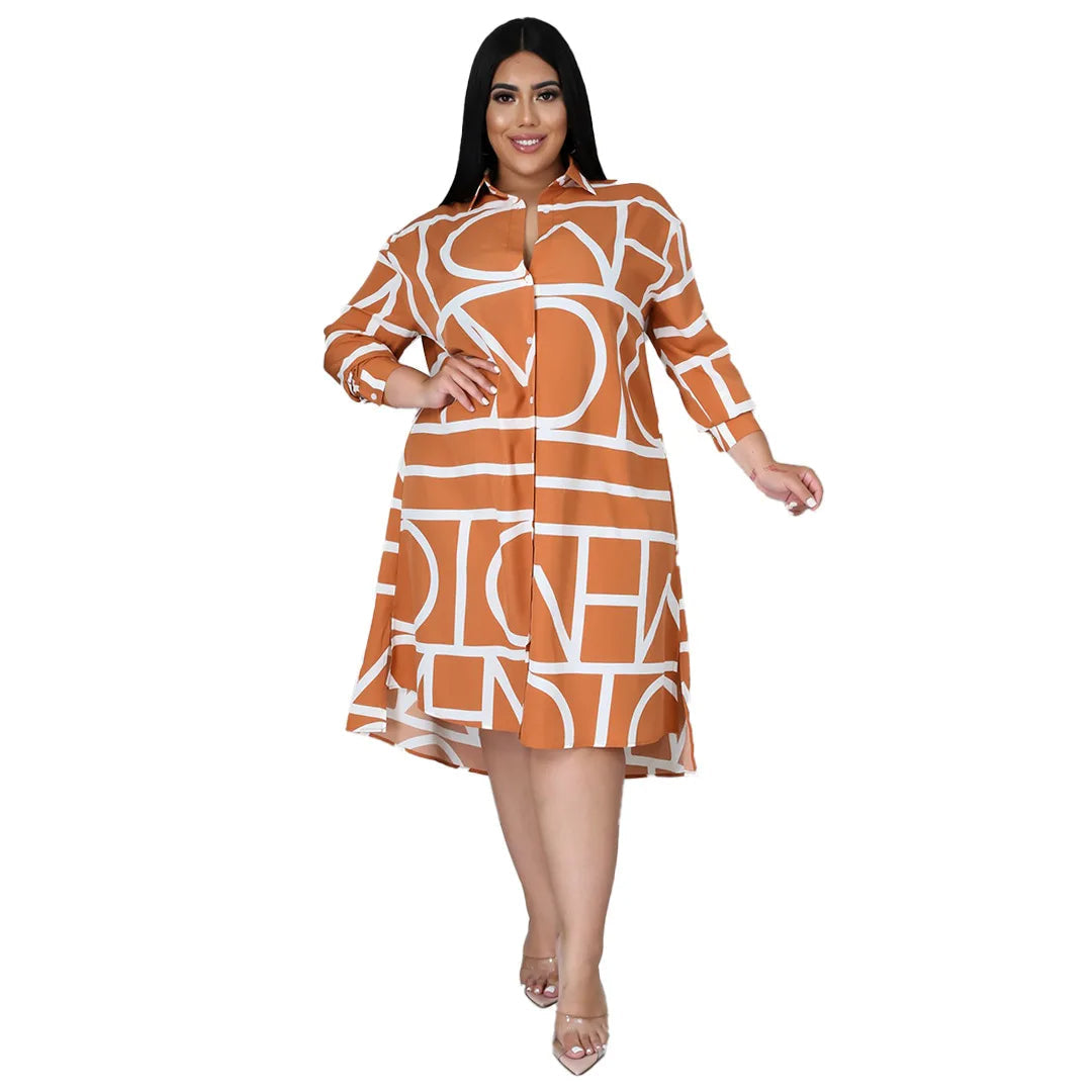 Sammy Jackson™ Georgia Plus-Size Jurk | Casual & Uniek